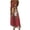 Red, variant on PuLe Summer Women's Sleeveless Fashion Sleeveless Printing Suspenders Dresses