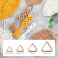 thumbnail image 4 of Triangle Ring Buckle Metal Spring Snap Clip Jump Rings Keychain Belt Fastener for DIY Purses Gold 0.78", 4 of 7
