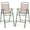 Beige, variant on NNYYS Outdoor Patio Bar Chair Set of 2, Folding Bar Height Stool with Metal Frame & Footrest, Patio Bar Stool for Balcony, Garden & Poolside,Coffee