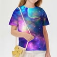 thumbnail image 4 of T-Shirt à Manches Courtes pour Enfants avec Col Rond et Imprimé, Haut Graphique Décontracté pour Garçons et Filles, Mélange Polyester Doux et Respirant pour Tout-Petits, 4 of 9
