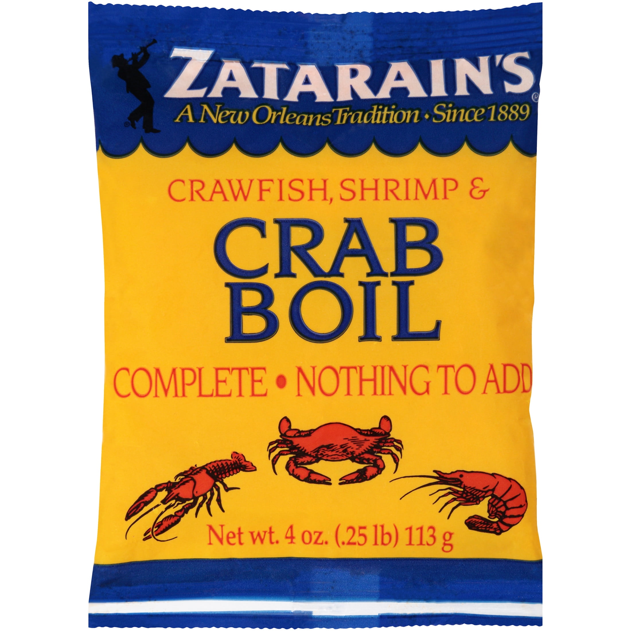 (6 pack) Zatarain's Preseasoned Crab Boil, 4.0 oz Bag