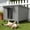 small cat house-gray, variant on TIMHAKA Outdoor Cat House, Weatherproof Shelter for Cats, Dogs & Rabbits, Durable & Insulated Shelter for Garden, Patio & Backyard, Gray