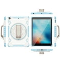 thumbnail image 2 of Dteck Rugged Case for iPad 2017 2018 9.7 Inch 5th 6th Gen A1822 A1823 A1893 A1954, Heavy Duty Shockproof Shell Drop Protection Cover with Rotating Hand Strap Kickstand for iPad 6th/5th Gen,Blue, 2 of 6