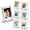 Clear, variant on 12 Pack Picture Frames, Mini Fridge Frames 2x3in, Double-Sided Photo Frame for Refrigerator suit Instax Display Stand Table Top Decor & Gifts (Clear)