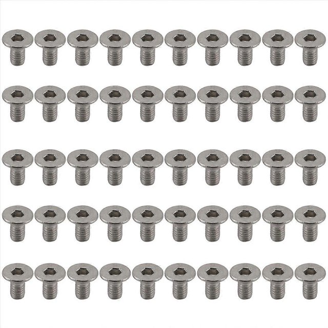 M3 x 6mm Hex Socket Countersunk Flat Head Screw Bolts 50pcs