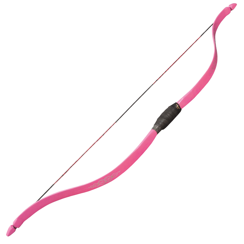 Kids’ Recurve Bow – Pink Adjustable 120lb Beginner Archery Bow, 38-inch Bow, 92cm String, Safe and Lightweight