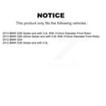 thumbnail image 2 of CMX Front Rear Ceramic Brake Pads Kit for Car BMW 328i xDrive Sedan with 3.0L KCX-100393, 2 of 9