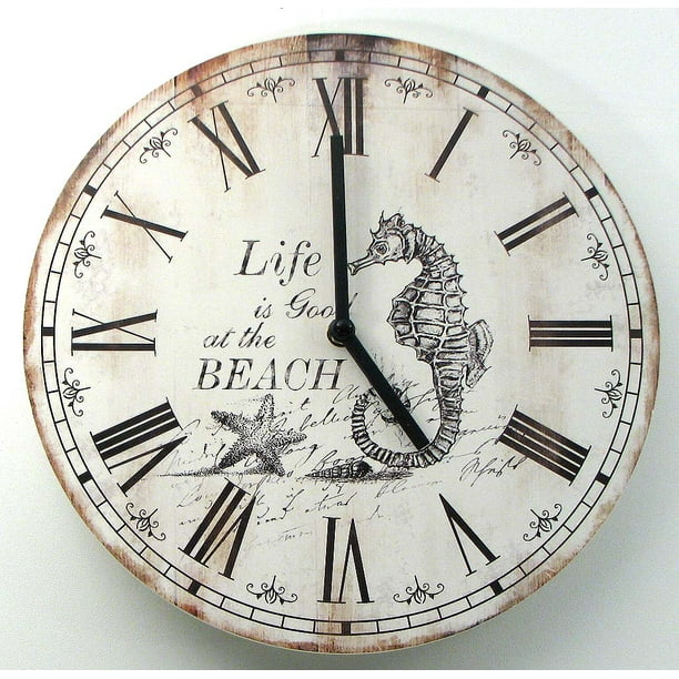 Wood Nautical Wall Clock Wood Nautical Wall Clock