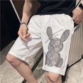 thumbnail image 4 of Pantalones cortos para hombre Dry Fit Ropa de calle Ofertas especiales Moda suelta Paquete esencial Pantalones cortos para hombre Diseñador Algodón holgado Novedad en Y2k Xl, 4 of 5