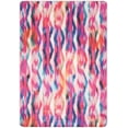 thumbnail image 2 of Safavieh Daytona Jepson Geometric Polyester Machine Washable Area Rug, Fuchsia/Purple, 5'1" x 7'6", 2 of 9