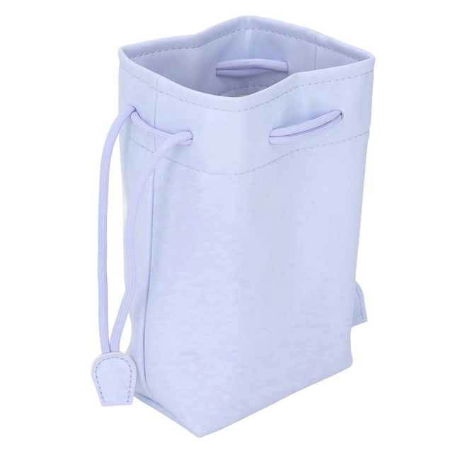 PU Leather Drawstring Pouch Bag, 4.5 X 3 X 7.7in Universal Camera Protective Bag, Portable Instant Camera Film Printer Storage Organizer