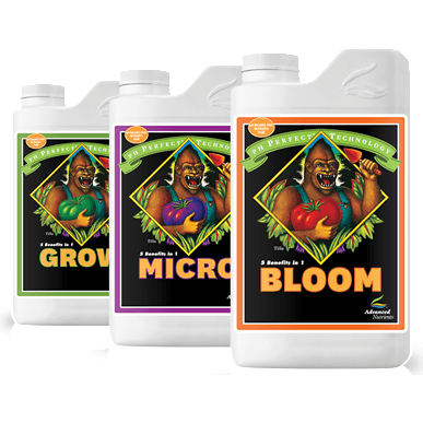 Advanced Nutrients Grow, Micro, Bloom pH Perfect 500 (Best Nutrient Ratio For Growing Weed)