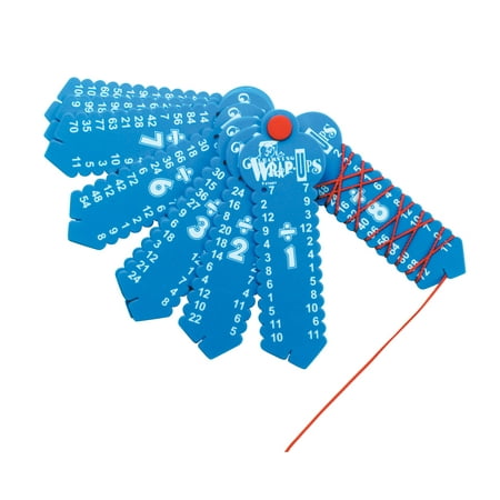 Learning Wrap-Ups Division Math Set, Blue, 10 Keys with 120 Facts