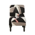 thumbnail image 2 of DYstyle Printed Morocco Stretch Armless Wing Back Chair Slipcover, 2 of 4