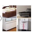 thumbnail image 2 of Zócalo De Repuesto De Armario De Cocina, Pata De Sofá, Silla De Sofá De Pies De Escritorio, Zócalo De Muebles de material acero De 3-6 Pulgadas 50x100mm Macarena Pata de sofá de acero inoxidable, 2 of 7