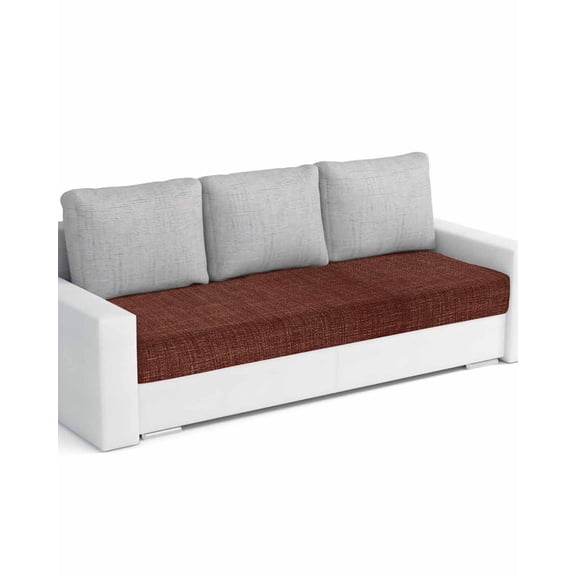 Dark Brown Couch Cushion Covers Stretch, Washable Sofa Seat Covers Individual Seat Cushion Sofa Slipcovers Vintage Country Monochrome Chocolate Color Couch Cover Furniture Protector L-1PCS