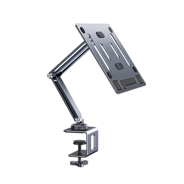 Soporte de libro de aleación de aluminio para portátil, giratorio de 360 grados, estable