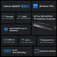 thumbnail image 2 of HP Pro 400 G9 Mini PC Desktop Computer, Intel CPU, 16GB DDR5 RAM, 256GB PCIe SSD, Triple 4K Display Support, USB-C, Ultra-Quiet Design, Bluetooth 5.2, WiFi 6, Keyboard and Mouse, Windows 11 Pro, 2 of 6