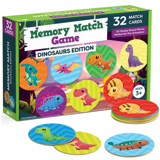 Juego de combinación de juguetes con dinosaurios Momo y Nashi, 32 piezas, de 3 a 5 años