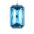 thumbnail image 1 of 8" Blue Rectangle Jewel Glitter Orn 2/Bg, 1 of 1