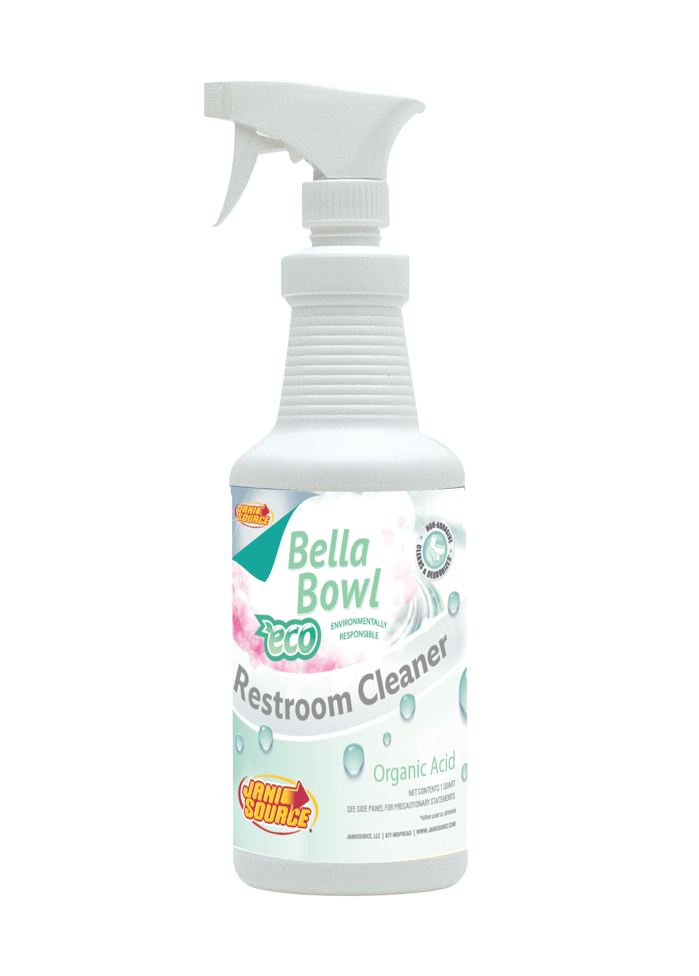 BellaBowl ECO Organic Acid Toilet Bowl & Restroom Cleaner, 1 Quart