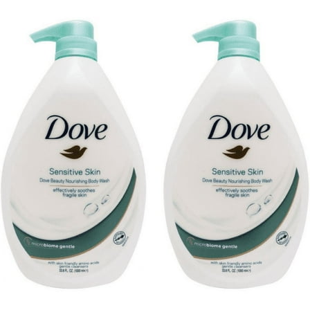Dove Body Wash Sensitive Skin With Pump 33.8oz - Pack of 2