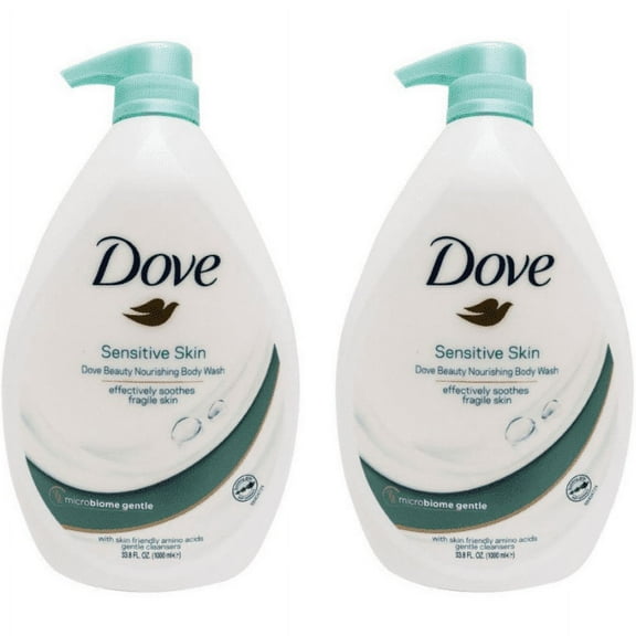Dove Body Wash Sensitive Skin With Pump 33.8oz - Pack of 2