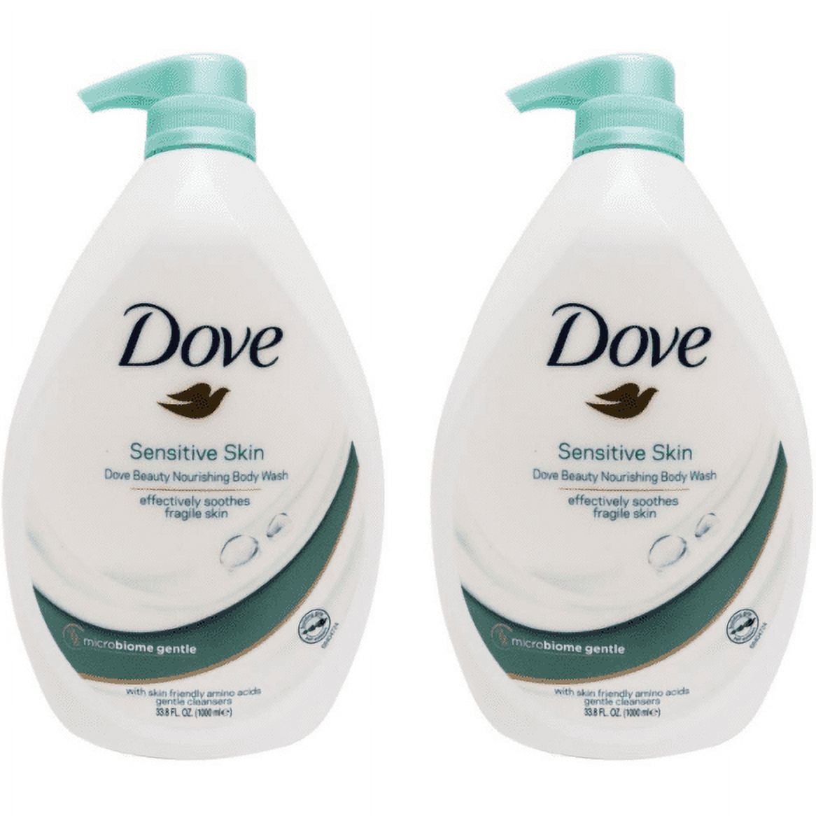 Dove Body Wash Sensitive Skin With Pump 33.8oz - Pack of 2