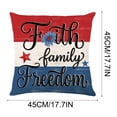 thumbnail image 3 of Throw Pillow Cover, Sofa Cushion Cover, 250th Anniversary Themed Patriotic Printed Exterior with Textile, for Living Room Ornament, Indoor Sofa Decor, Home Holiday Layout, 3 of 7