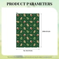 thumbnail image 4 of Lsque green Christmas Element Premium Golf Towel - Ultra Absorbent and Quick Drying Microfiber Towel with Carabiner - Gift for Men -24" X 16", 4 of 8