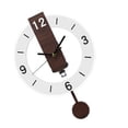 thumbnail image 5 of Contemporary Wall Mount Clock with PendulumsPrecisions Quartzs Mechanism Arabic Numerals Modern Homes Decors, 5 of 8