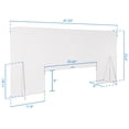 thumbnail image 6 of Mount-It! Acrylic Protective Sneeze Guard 47.2" x 23.6" x 9" | Clear Plexiglass, 6 of 8