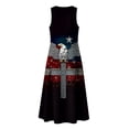 thumbnail image 6 of VBVC Women's Floral V-Neck Sleeveless Maxi Dress,Button Detail Loose Flowy Dress For Women,Ladies' Casual Patriotic Summer Sundress with Pockets,Multicolor,S-3XL, 6 of 8