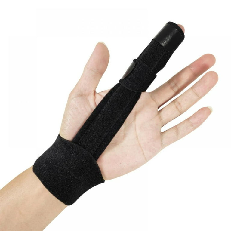 Adjustable Finger Protector Trigger Finger Splint Brace with Aluminium Bar  Hook & Loop Straps Treatment for Sprains, Pain Relief, Mallet Injury