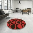 thumbnail image 3 of Ahgly Company Indoor Rectangle Patterned Tomato Sauce Red Area Rugs, 7' x 10', 3 of 6