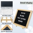 thumbnail image 2 of AGCAN Felt Letter Board with Stand, 10 x 10 Inches Wood Frame Message Board, Changeable Letter Boards with 290 Letters, Numbers and Symbols, 2 of 7