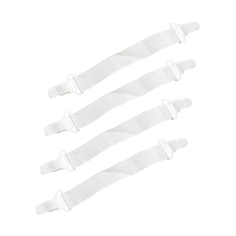 4 Pcs Bed Sheet Clips Keep Bedsheets In Place - Corner Bands