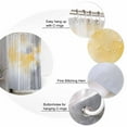 thumbnail image 5 of 54x78 Inch Shower Curtain Decorative Yellow Grey Bathtub Bath Curtains Fabric Waterproof Bathroom Decor Geometric Modern Oil Painting Artwork Small Stall Shower Curtain Set with 12 Hooks, 5 of 6