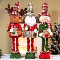 thumbnail image 1 of SUSUchens - Muñeco de Navidad de peluche, muñeco de nieve, reno, muñeco de nieve, pata retráctil suave, juguetes para el hogar, mesa, repisa, estilo A, 1 of 8