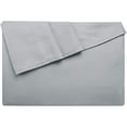thumbnail image 1 of LiveComfort Flat Sheet, King Size Extra Soft Brushed Microfiber Flat Sheet, Machine Washable Wrinkle Free Breathable (Pale Grey, King), 1 of 7