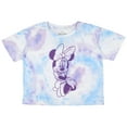 thumbnail image 3 of Disney Girl's Minnie Mouse Elegantly Sitting Tie-Dye Cropped T-Shirt (XX-Small), 3 of 8
