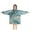 Blue Gold Marble, variant on White Rose Gold Marble Pattern Blanket Hoodies for Kids 6-13YR Oversize Wearable Blanket Hoodies for Boys Girls Teens