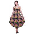 thumbnail image 1 of Bimba Robe de Plage Bohème Midi Sans Manches Imprimée Florale pour Femmes - Très Grande Taille, 1 of 1