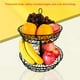 thumbnail image 5 of Cesta De Frutas De 2 Niveles Estante De Vegetales De Hierro Forjado Soporte De Almacenamiento De Frutas Con Gancho Para Colgar Para Mesa De Comedor Cocina Restaurante Mesa De Comedor Negro Advancent HA013207-00, 5 of 7