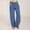 Blue, variant on Pants for women Womens Cotton Linen Palazzo Pants Drawstring Elastic Waist Casual Wide Leg Trousers with Pockets Hot Pink 10(XL)