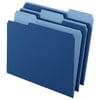 Pendaflex Two-Tone File Folder, Letter Size, 1/3 Cut Tabs, Navy, Pack of 100