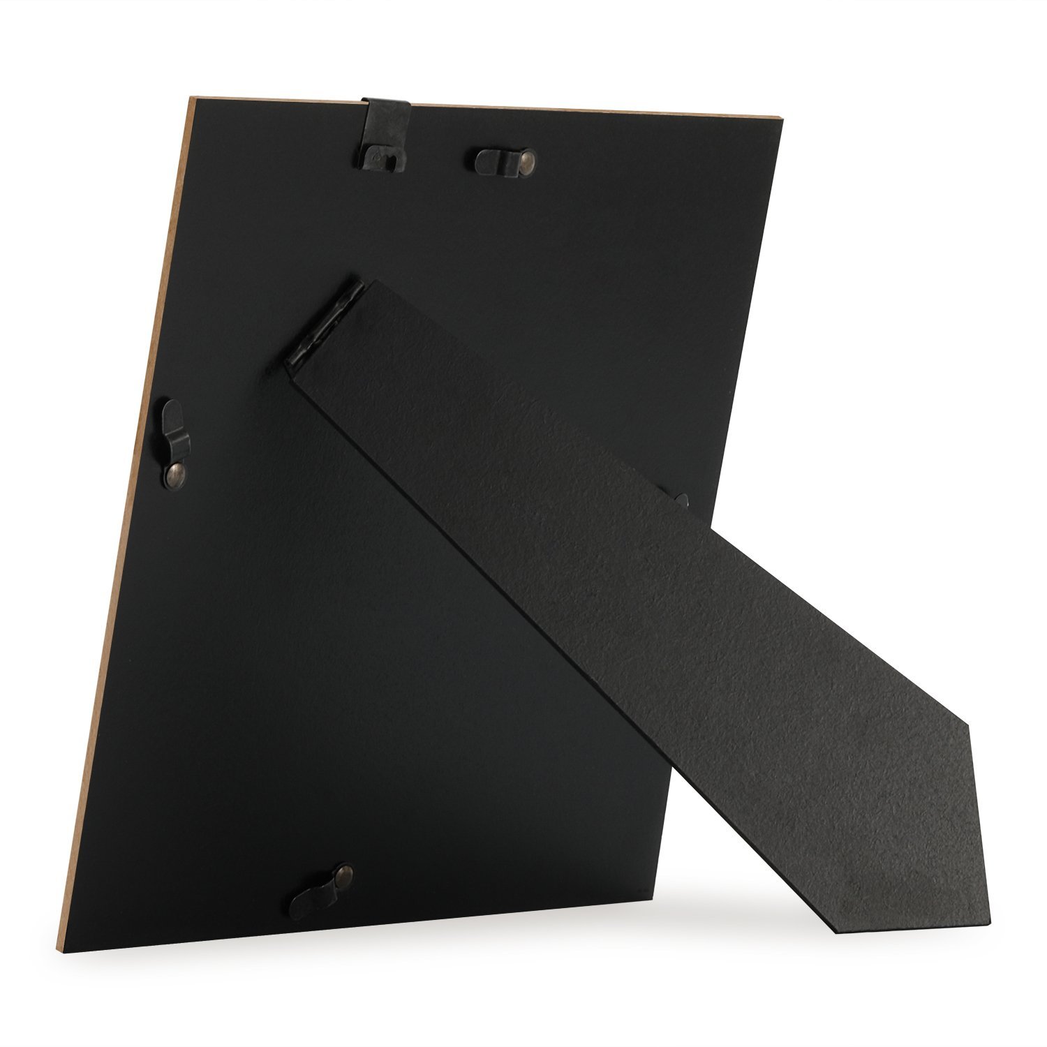 Upgraded Tempered Glass 8x8 Picture Frames Black With 1 Mat For