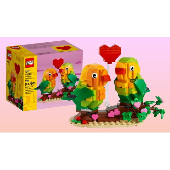 LEGO Valentine Lovebirds 40522 Building Toy Set; for Kids, Boys and Girls Ages 8  (298 Pieces)