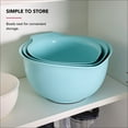 thumbnail image 6 of KitchenAid 3-Piece Nesting Plastic Mixing Bowl Set, Mineral Water, 6 of 10