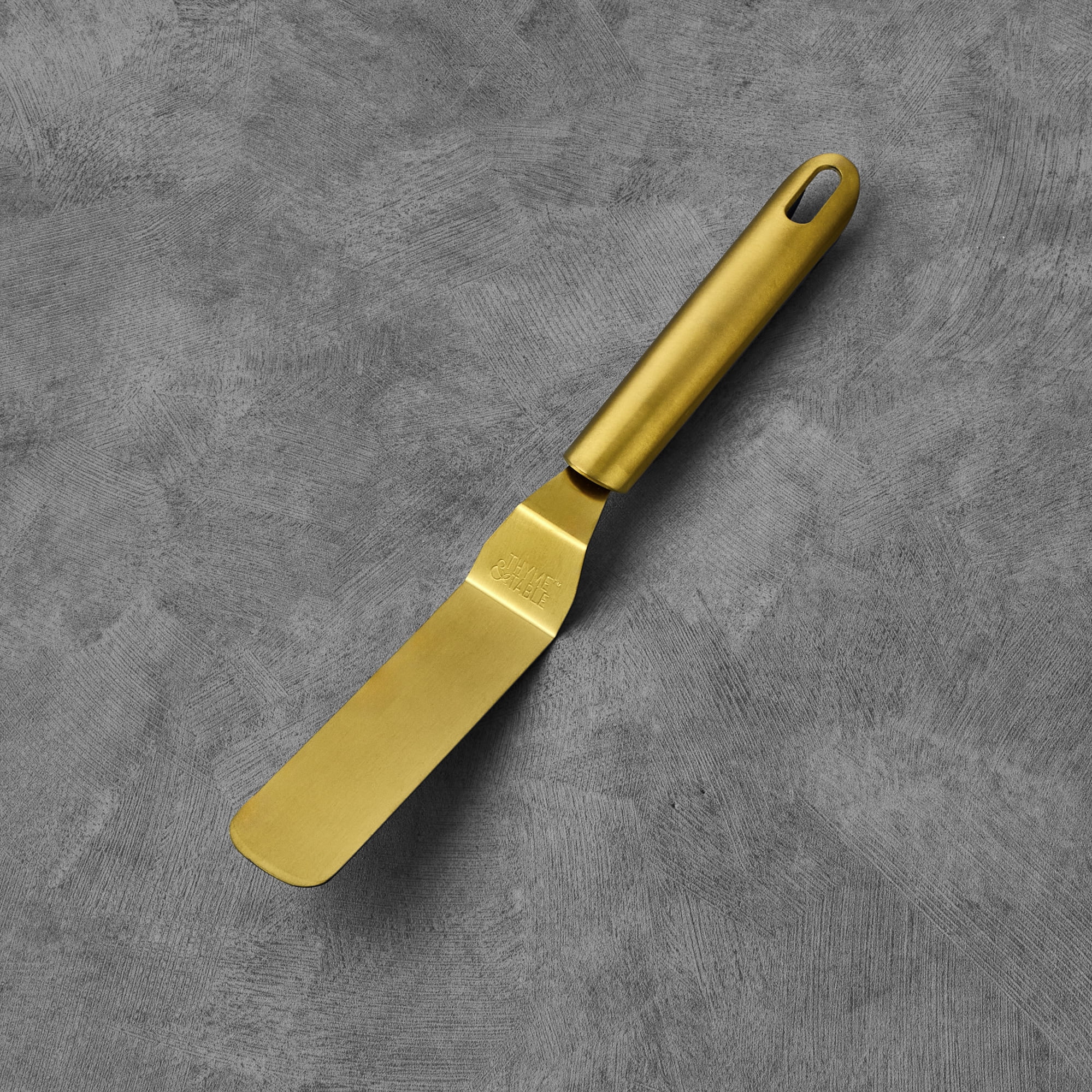 Stainless Steel Offset Spreader with Gold Finish by Thyme & Table